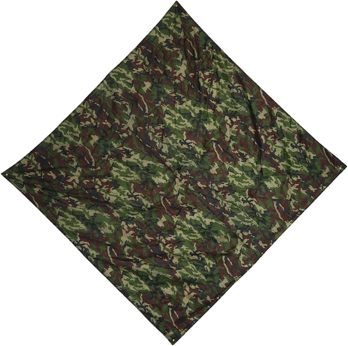 Camping Tarp Ground Cloth, Waterproof Lightweight Tent Footprint, Compact Portable Tarp Shelter for Hiking Backpacking Picnic, Outdoor Survival Blanket Alternative, 3x2.9m Camo