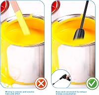 Zocipro Epoxi Gyanta Keverő Lapát Szett 6 db, Festék Keverő Rúd 1/4 Fúrógéphez, Újrahasználható Mixer Epoxi Szilikon Festés 4