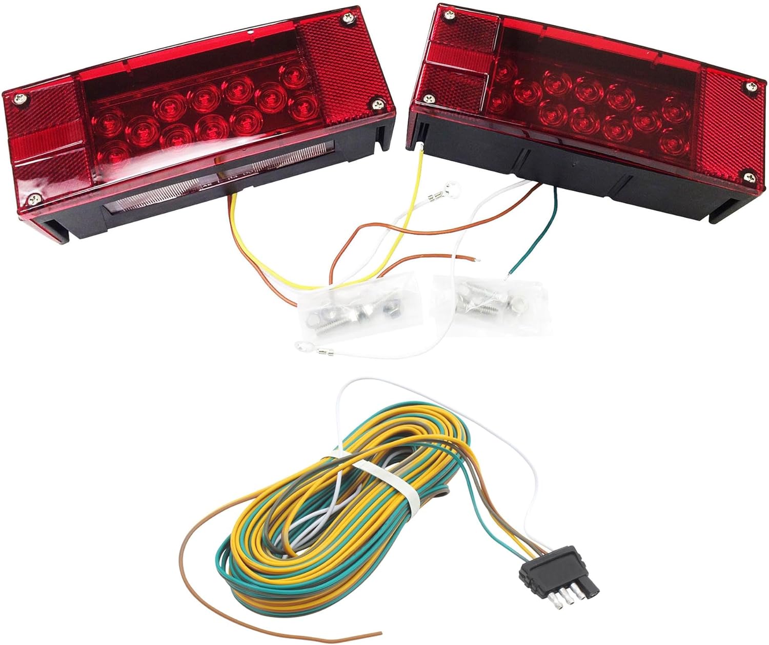 LIBRA Low Profile 18 LED Submersible Trailer Light Kit Stop/Turn/Tail/Clearance - 24011