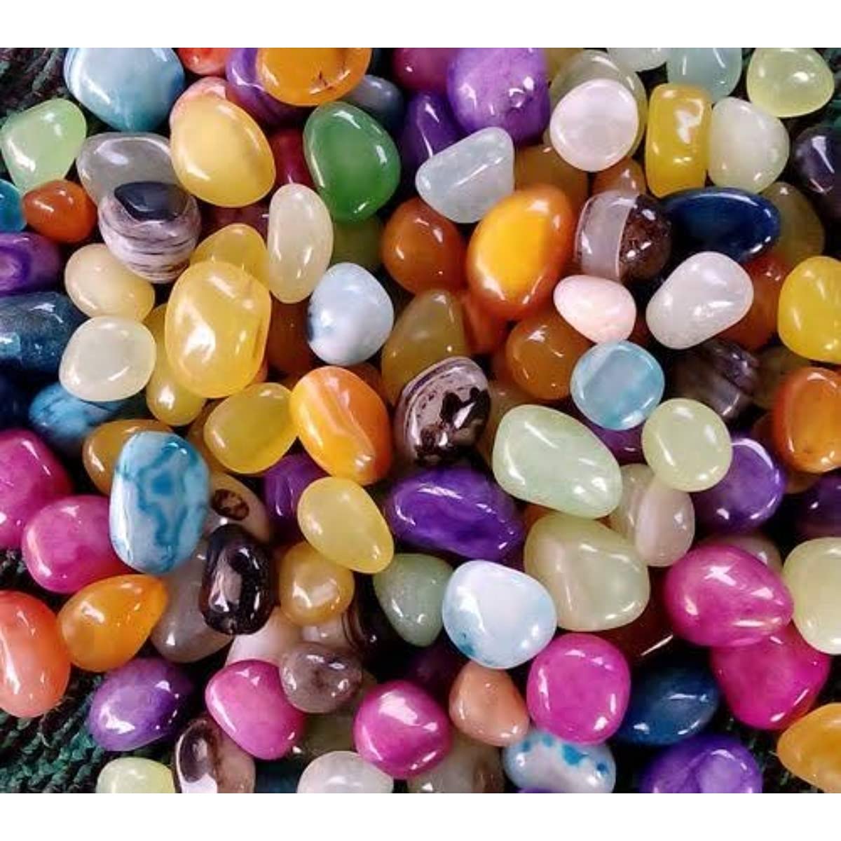 VANNI OBSESSION Decorative Glossy Onyx Stone Pebbles for Aquarium Vase Fillers Fish Tanks Home Table Garden Outdoor & Landscape Decoration (Bright Multi, 1 Kg) (B09BVVVL68) Amazon Price History, Amazon Price Tracker