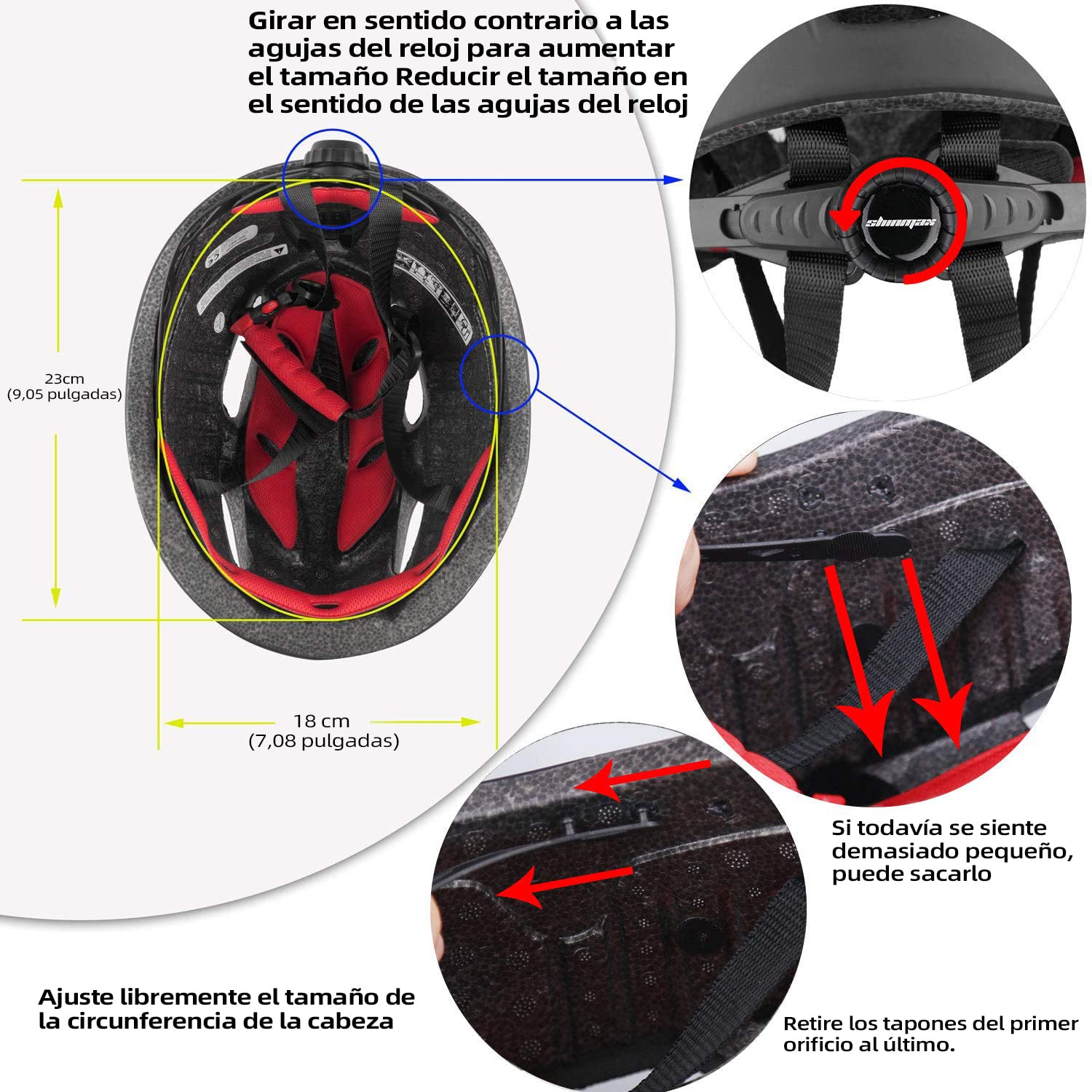 Shinmax Casco de Bicicleta para Hombre y Mujer, Casco de Ciclismo con Certificado CE, Casco de Ciclismo con Visera magnética Desmontable, Casco de MTB para Adultos, Casco de Bicicleta Ajustable,