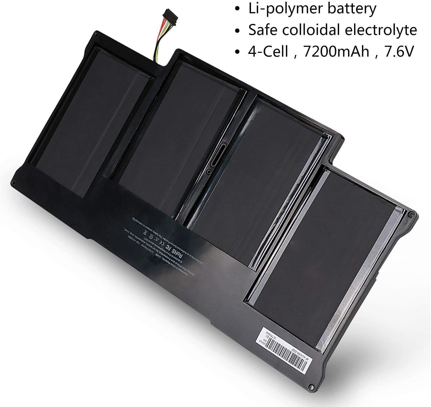 MD760 MD760CH/A MD760ZP/A Laptop Battery for Apple MacBook Air 13 Inch A1405 A1496 A1377 020-7379-A A1369 (2010 Version Mid 2011) A1466(2012 Version) A1496 (2013 Version) MC503 MC504(7.6V 50wh)