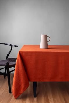 Gauze Fabric Design Velvet Textured Tablecloth Tile, 140x180