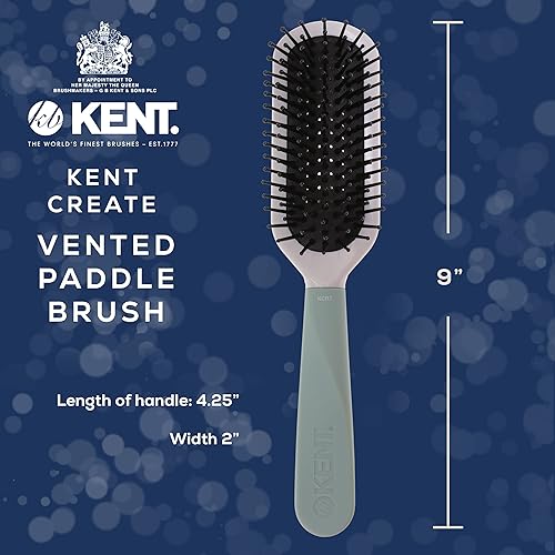 Miniatura 2 de Kent KCR2 "Create" Cepillo de pelo con almohadilla ventilada para secado, elevación de raíces y volumen en todo tipo de cabello, cepillo de