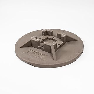 Crawl Space DIY - 18" Round PolyBase Crawl Space Support Precast Footer - 21000 Pounds Load Capacity - Installation Made Easy - 43% Lighter Than Concrete Blocks - Poly Footer Only