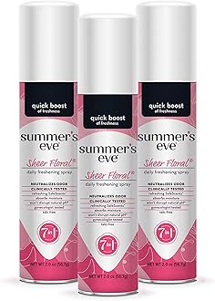 Summer's Eve Sheer Floral Daily Refreshing Feminine Spray, 2 oz, 3 Pack