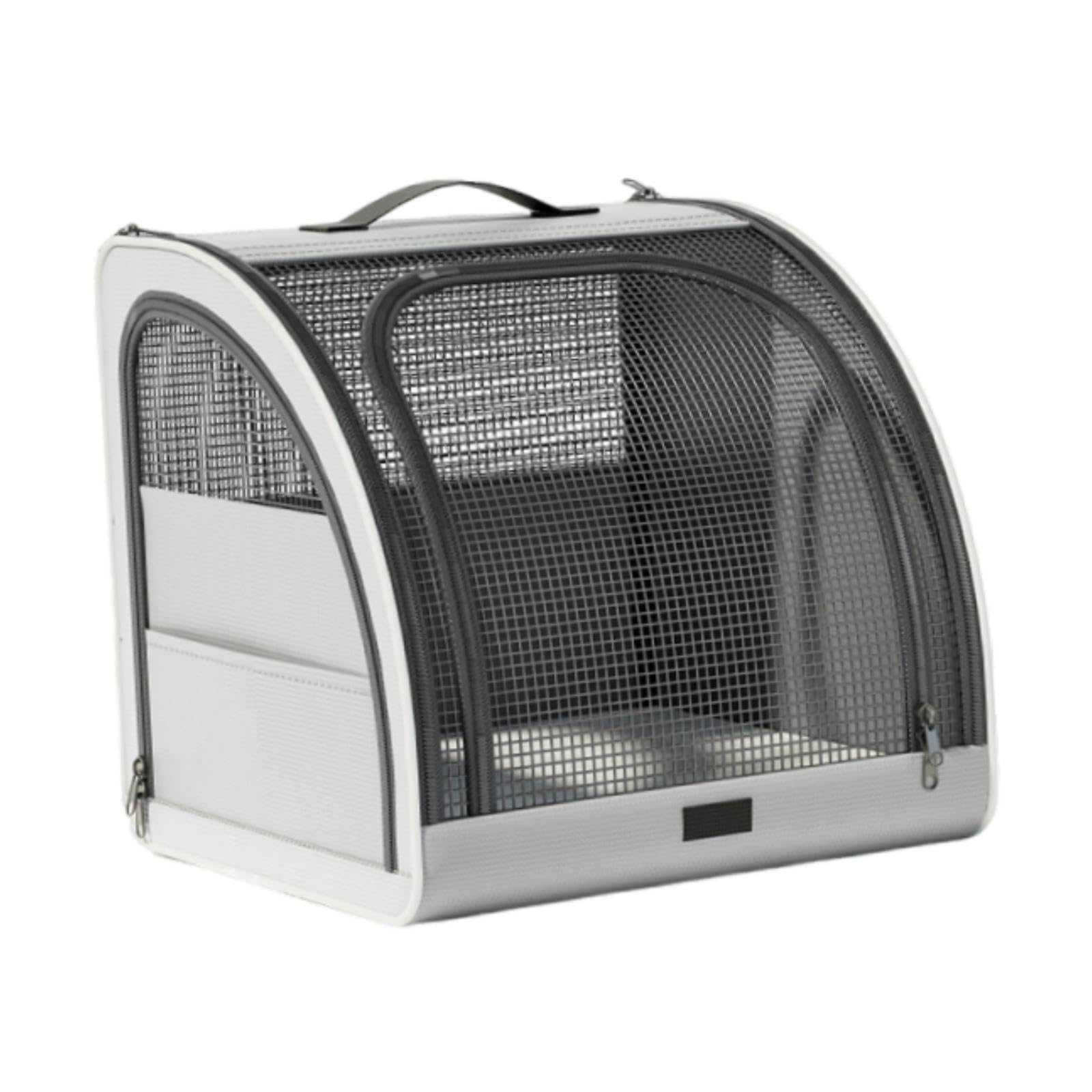 Panier pour chien et sac à dos pour chat portable gris respirant