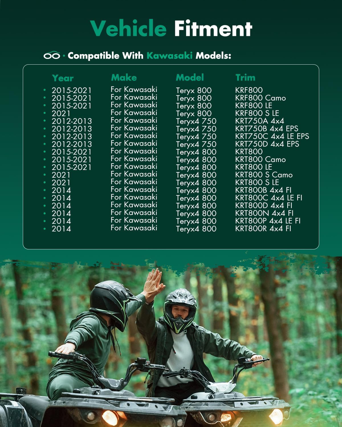 SCITOO Front right CV Axle Shaft Assembly fit for 2015-2021 for Kawasaki Teryx 800 2012-2013 for Kawasaki Teryx4 750 2014-2021 for Kawasaki Teryx4 800 59266-0048 59266-0708 59266-0047