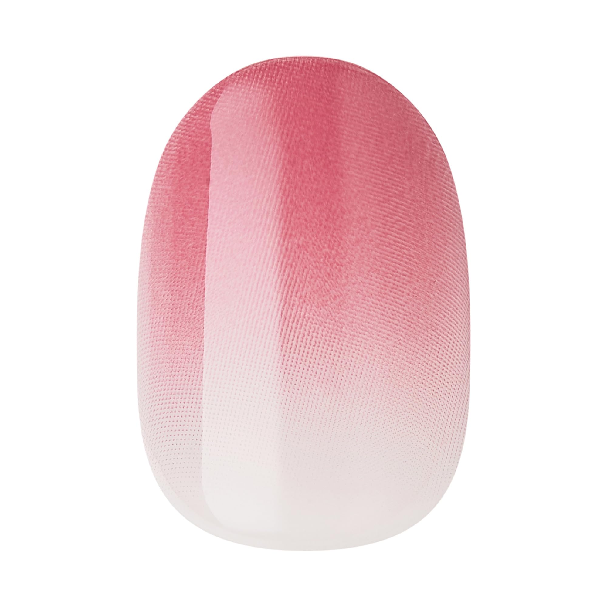 imPRESS Color Manicure, Samoprzylepne Paznokcie, Model "Beat The Heat", 30 Sztuk - Różowe Ombre/Baby Boomer, Krótki Owal (Bez Kleju, Gotowe w Minutę)