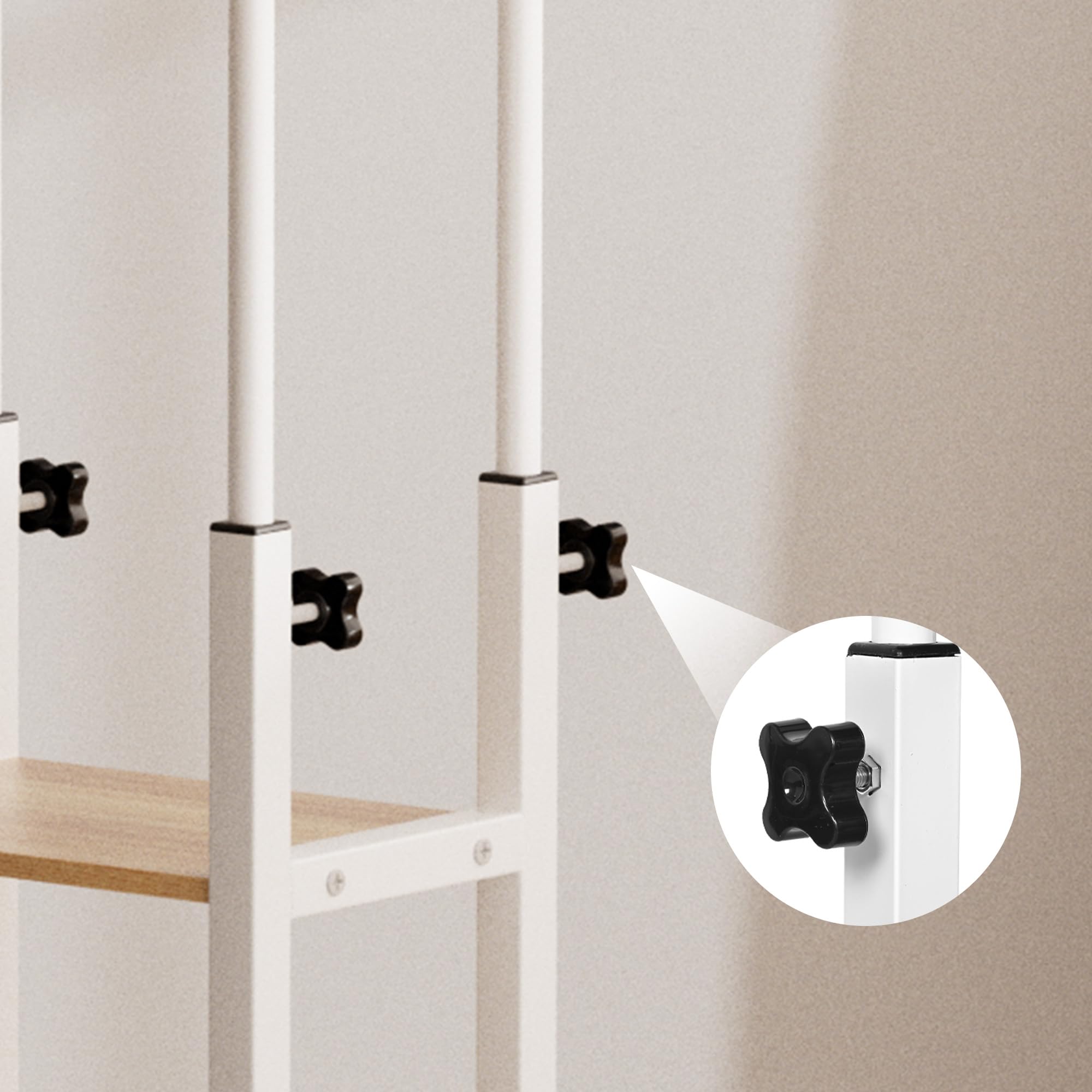 Tavolino mobile per letto a 3 strati, regolabile in altezza, con ruote, stabile, per letto, divano, scrivania, per casa, ufficio, camera da letto, soggiorno