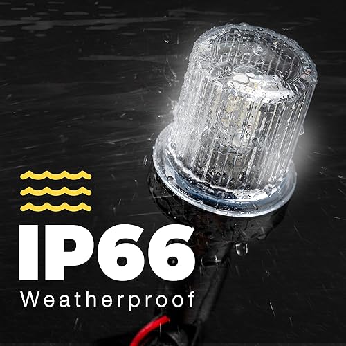 Miniatura 5 de EVERBEAM Luz de anclaje ajustable de acero inoxidable P800 para barcos de pesca y embarcaciones marítimas - Proporciona visibilidad de 360 grados