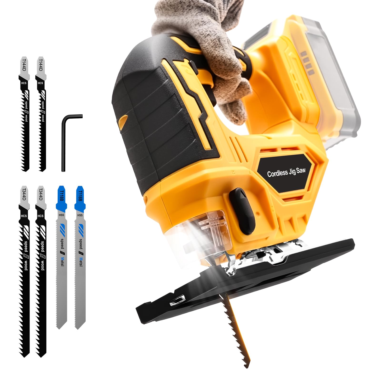 Labfintom Jig Saw for De-walt 20V Max Battery, Cordless