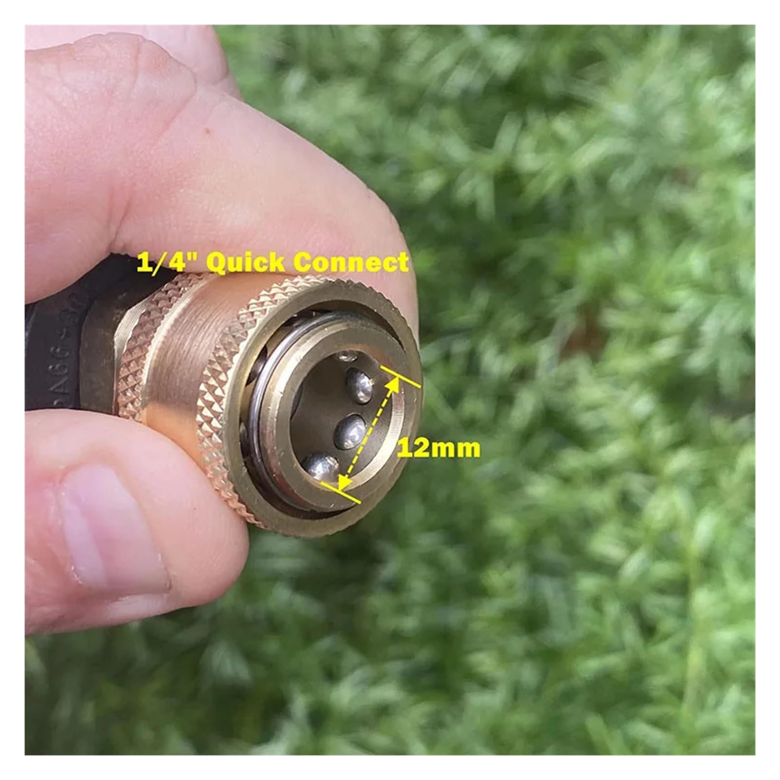 1 pz. Idropulitrice ad Alta Pressione 1/4 Adattatore Raccordo a sgancio rapido Kit connettore in Ottone Accoppiatore Maschio Femmina for Lancia idropulitrice Bollitore in Schiuma(4)