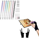 Creative Digital Duo: Stylus Pens & Drawing Gloves Bundle