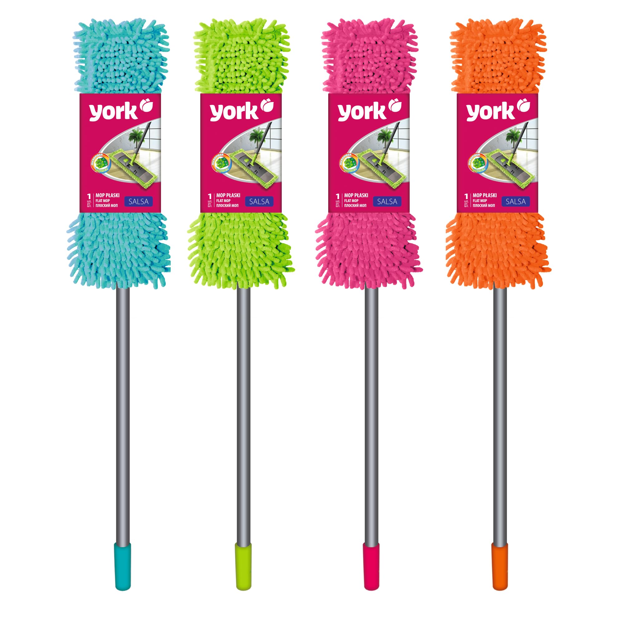 York Multipurpose Salsa Flat Microfiber Mop Microfiber Flat Mopwet & Dry Cleaning | Floor Cleaning (Flat Mop Refill) 4