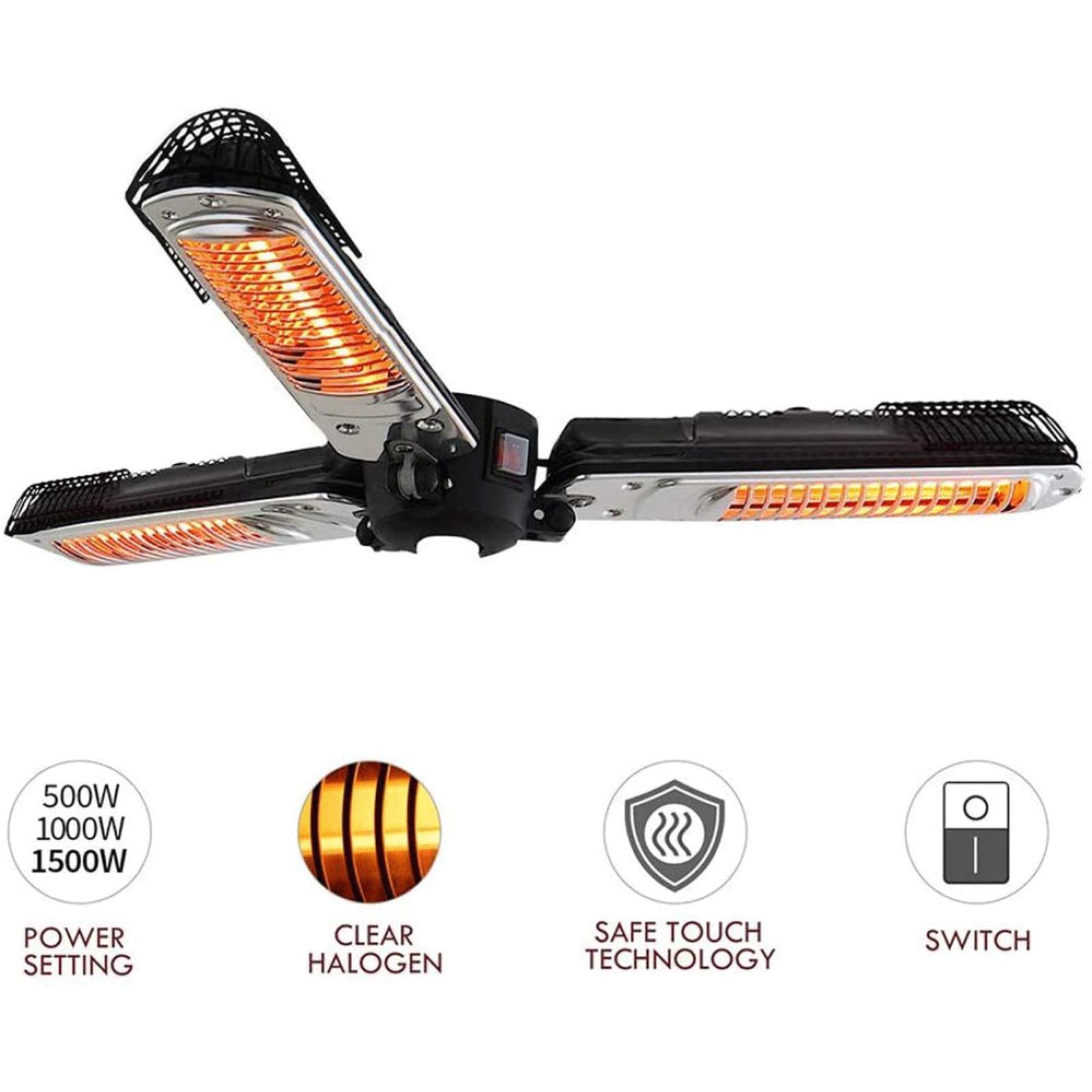 aimcae umbrella electric patio heater Amazon.com : LIRUI Electric Patio Parasol Umbrella Heater, Folding Outdoor  Electric Infrared Space Heater with 3 Heating Panels for Pergola Or Gazabo  for Outside Garden Terrace Home Essential : Patio, Lawn & Garden