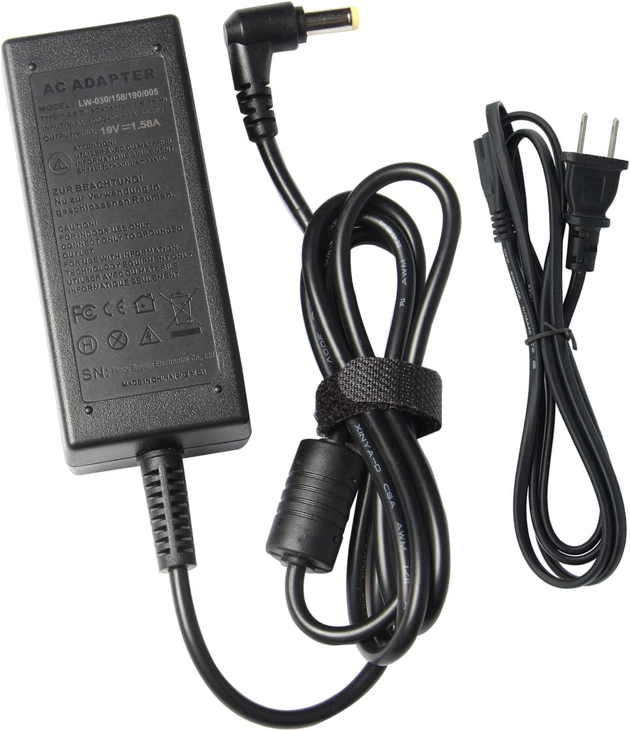 AC Adapter Power Charger Replacement for Dell Inspiron Mini 9 10 10V 12 910 1010 1011 1012 1018 1210 1090-1893 mini Duo Tablet Vostro A90 Y200J ADP-50SB FSP030-DQDA1 LC.ADT00.006 PP39S 330-2063 30W