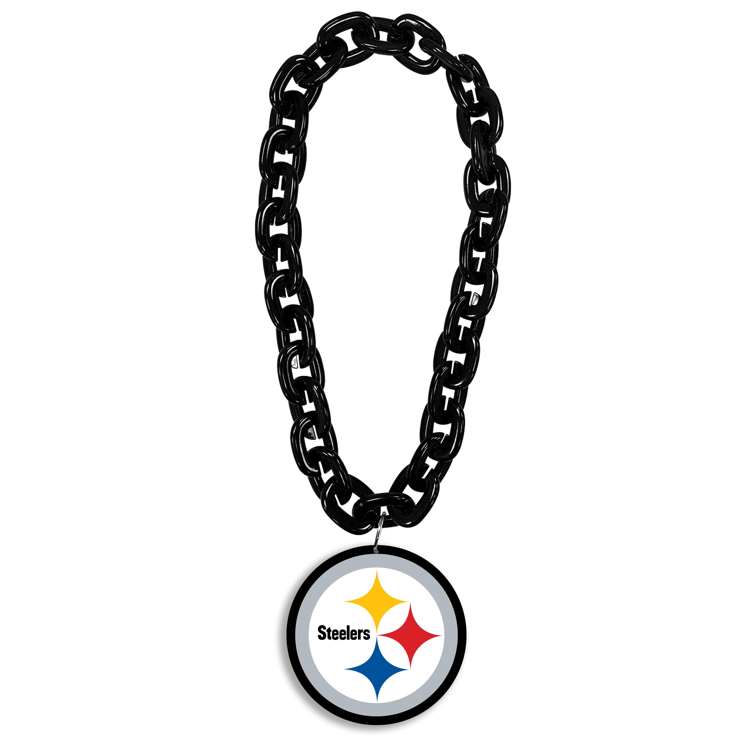 NFL Pittsburgh Steelers Logo FanChain Kette FanFave Chain 3D Big Logo 847624084661