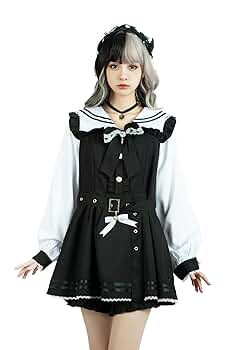 ネイビー フリル セーラー風 ワンピース 六芒星 魔法少女 ゆめ可愛い ロリータ ネイビー フリル セーラー風 ワンピース 六芒星 魔法少女 ゆめ