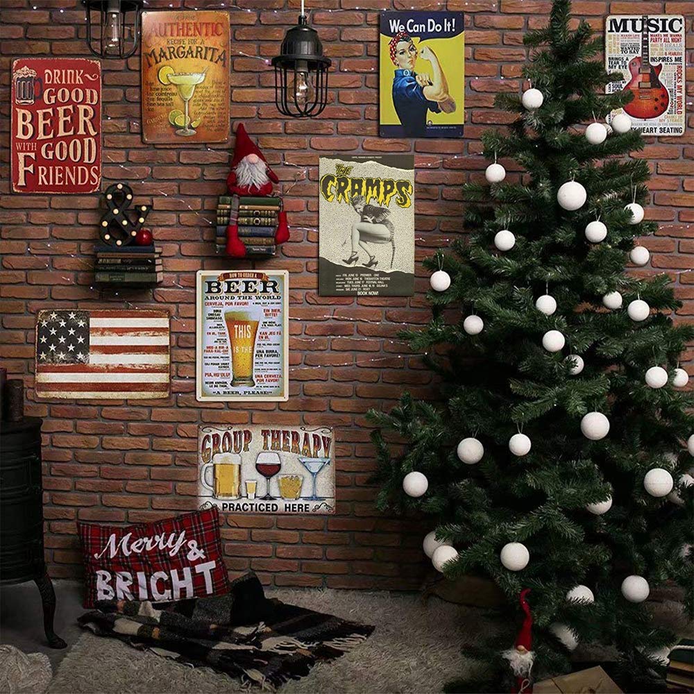 Amazon.co.jp: The Cramps パンクロック メタル ブリキ看板 ポスター