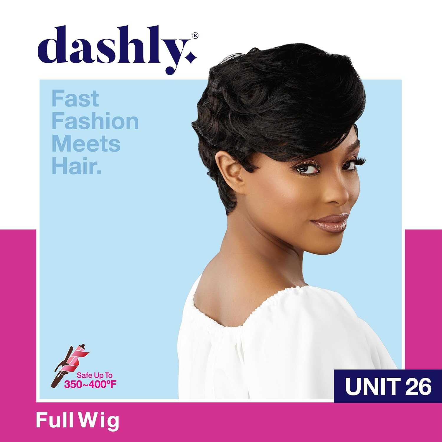 Sensationnel Dashly Wig - Unit 26 Non Lace Cap Ready to Wear Synthetic (1 JETBLACK)