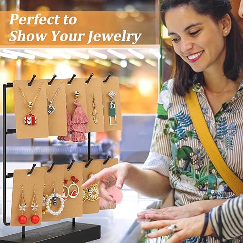 Miniatura 6 de ovsor 850 tarjetas de exhibición de pendientes y 500 bolsas para aretes y collares y embalaje de joyas