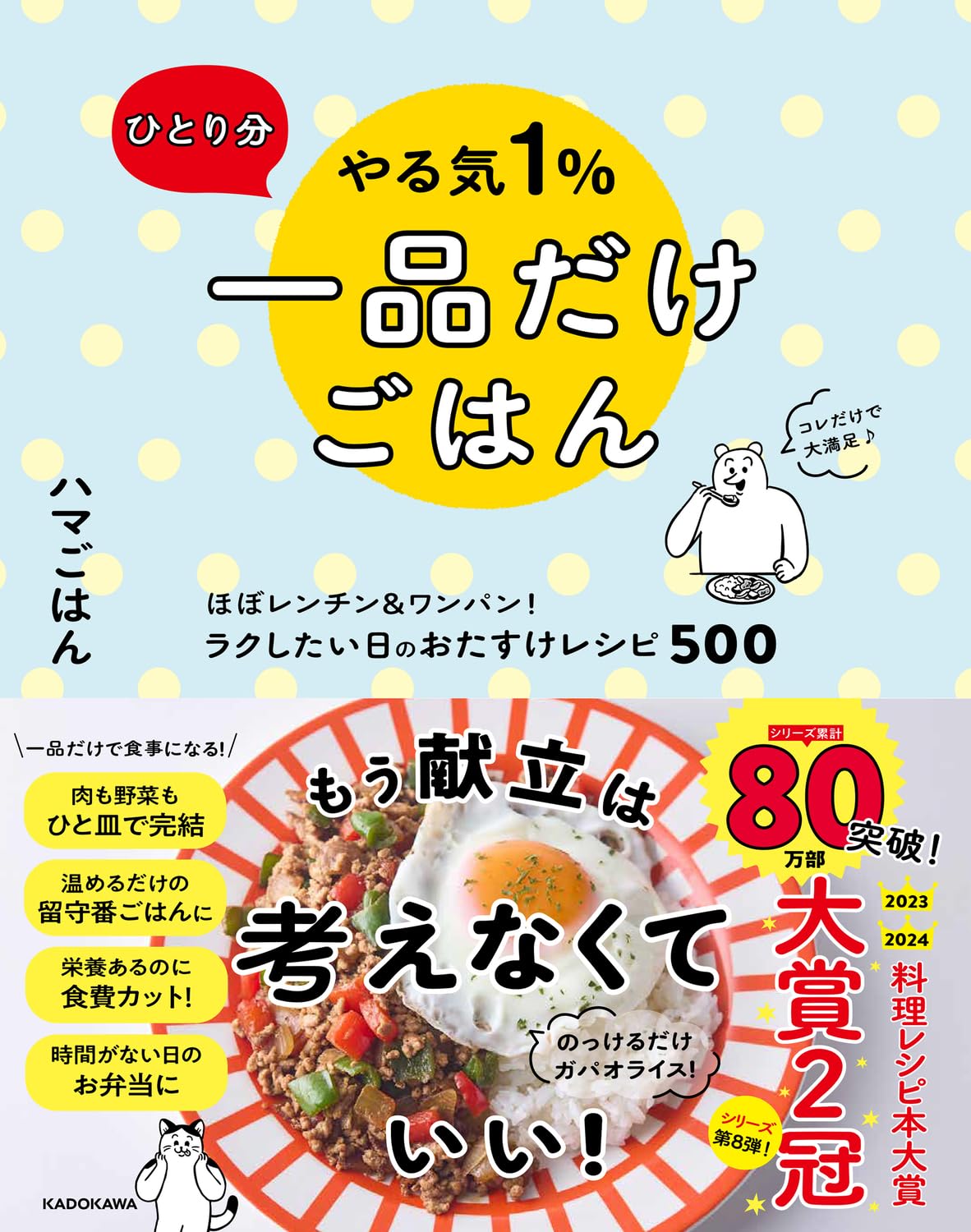 ひとり分 やる気1%一品だけごはん ほぼレンチン&ワンパン! ラクしたい