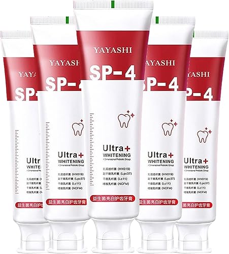 Pasta de dientes blanqueadora SP-4 Probióticos, pasta de dientes Yayashi SP-4, pasta de dientes de aliento fresco, promueve dientes y encías
