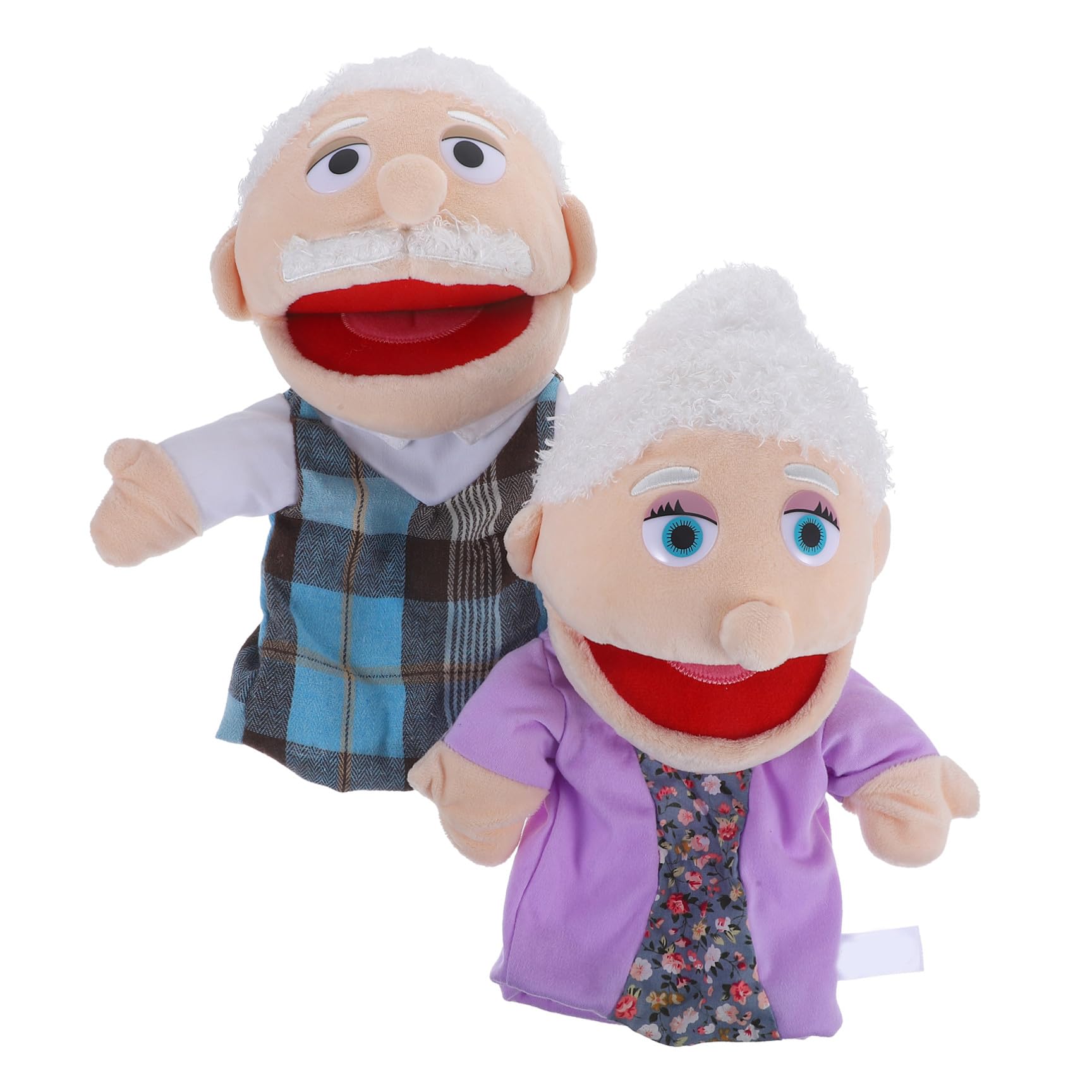 2piezas Marionetas De Mano Realistas para Contar Historias Unidades De Peluche Lavables para Familiar Interacción Niño Niña