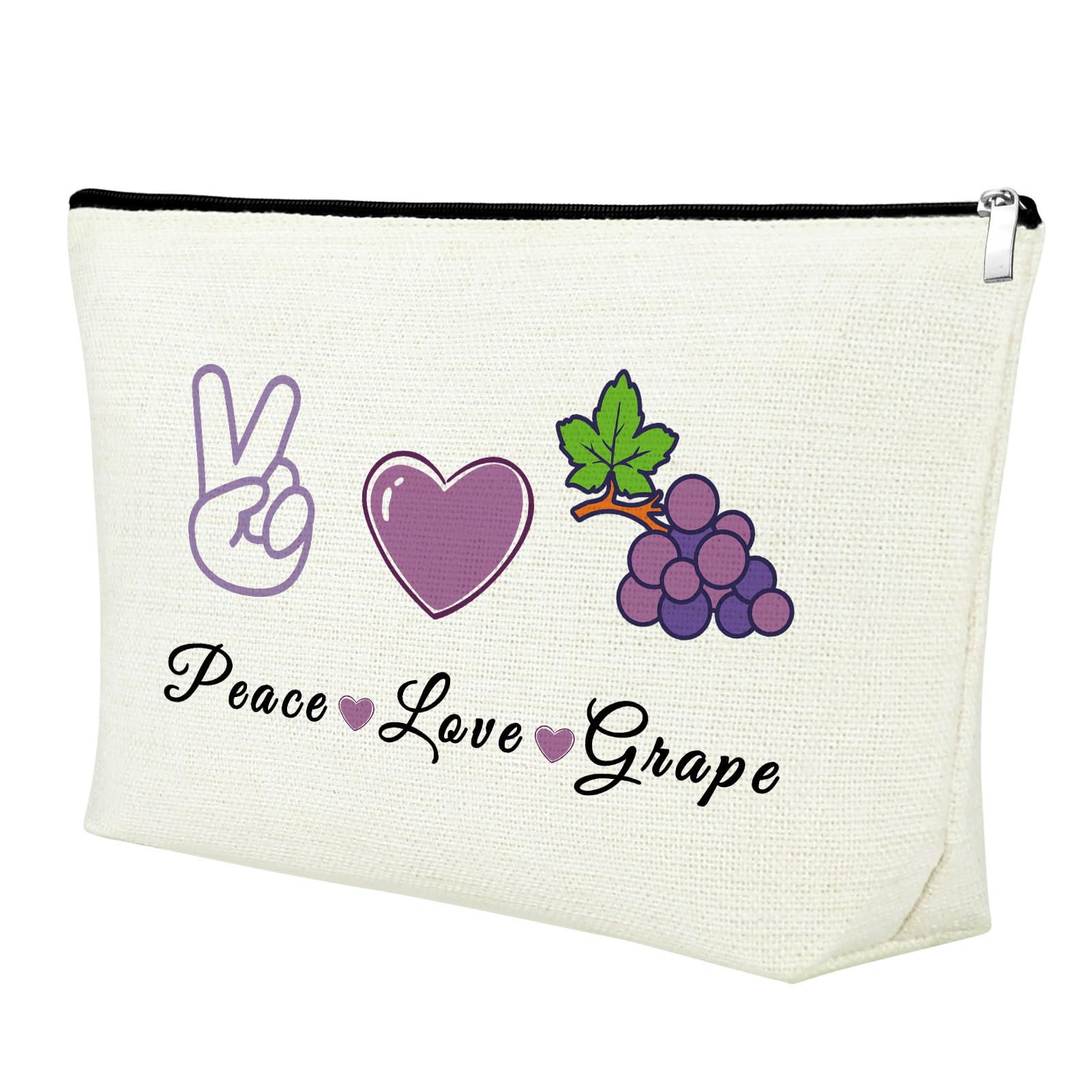 Mxrymvu Fruit Lover Gifts Makeup Bag Gifts for Grape Lovers Fruit Themed Gifts for Adults Cosmetic Bag Friendship Gift for Girls Fruit Gifts for Women