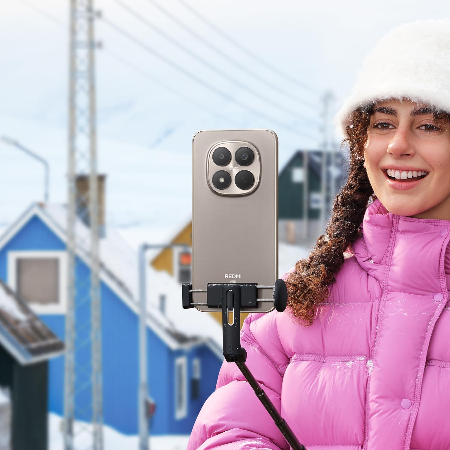 Xiaomi Redmi Note 15 Pro 5G, smartphone 12+512 Go, batterie massive 6580 mAh, résistance IP66/IP68, appareil photo 200 MP, écran AMOLED 1.5K 6.83 pouces, couleur Titane, vue de face et arrière détaillée — vue 6