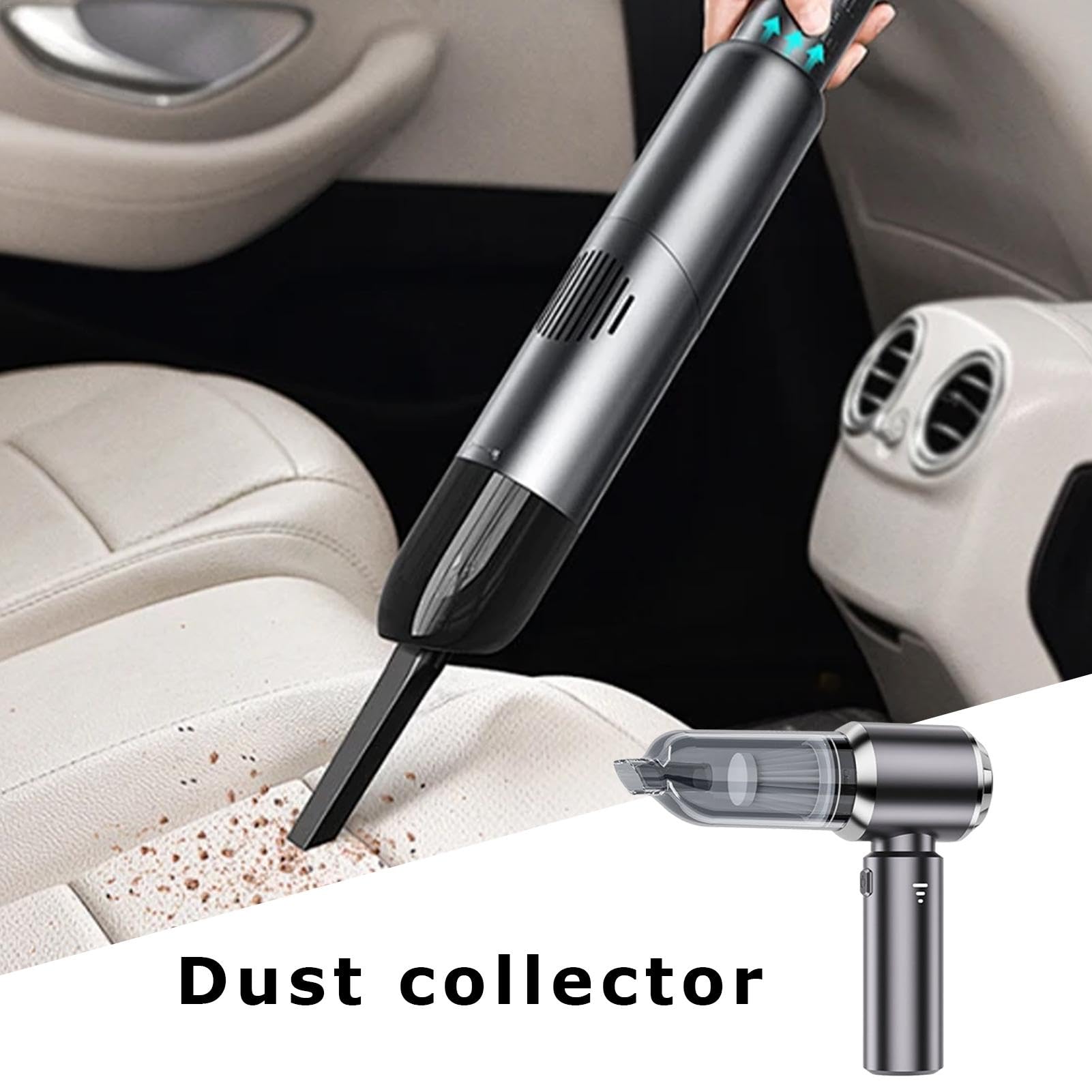 Genérico Aspiradora de Mano para Coche,Aspiradora para Coche - Aspiradora y | sopladora de mano inalámbrica 4 en 1 para coche - Aspiradora y sopladora compacta para automóvil, aspiradora de mano inalámbr