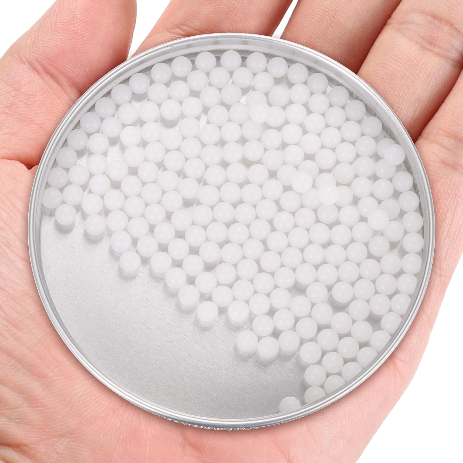 QUARKZMAN 200pz Sfere di Cuscinetto in Plastica 4.5mm, Sfere per Cuscinetti in Plastica Solida