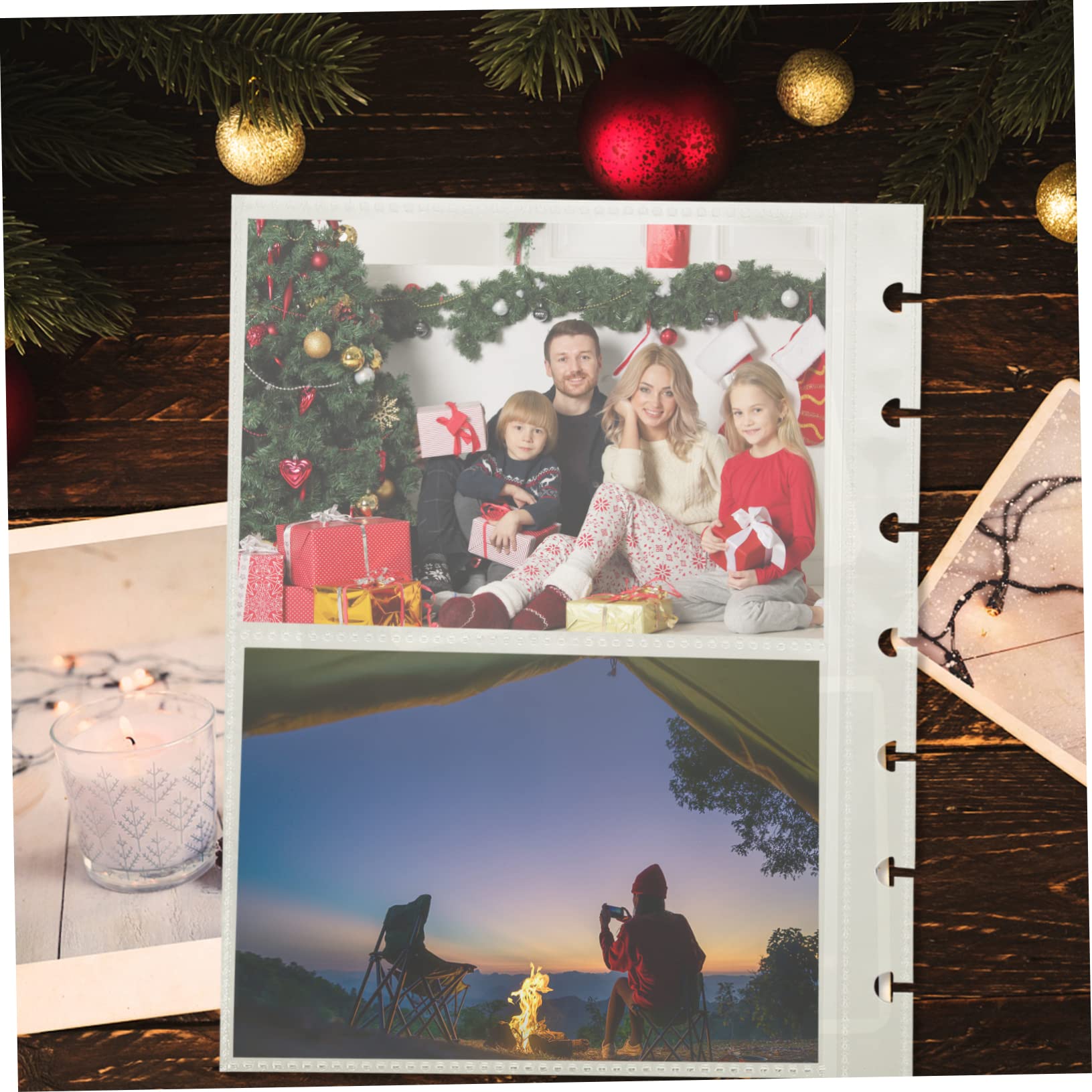 Happyyami Album Sleeves 25 Pcs Photo Album Covers Protective Pages Dustproof Waterproof