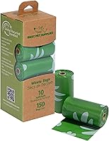 Vista 72 de Best Pet Supplies - Bolsas para limpieza de excremento de perro, rollo de repuesto, uso en exteriores, a prueba de fugas y desgarros, plástico