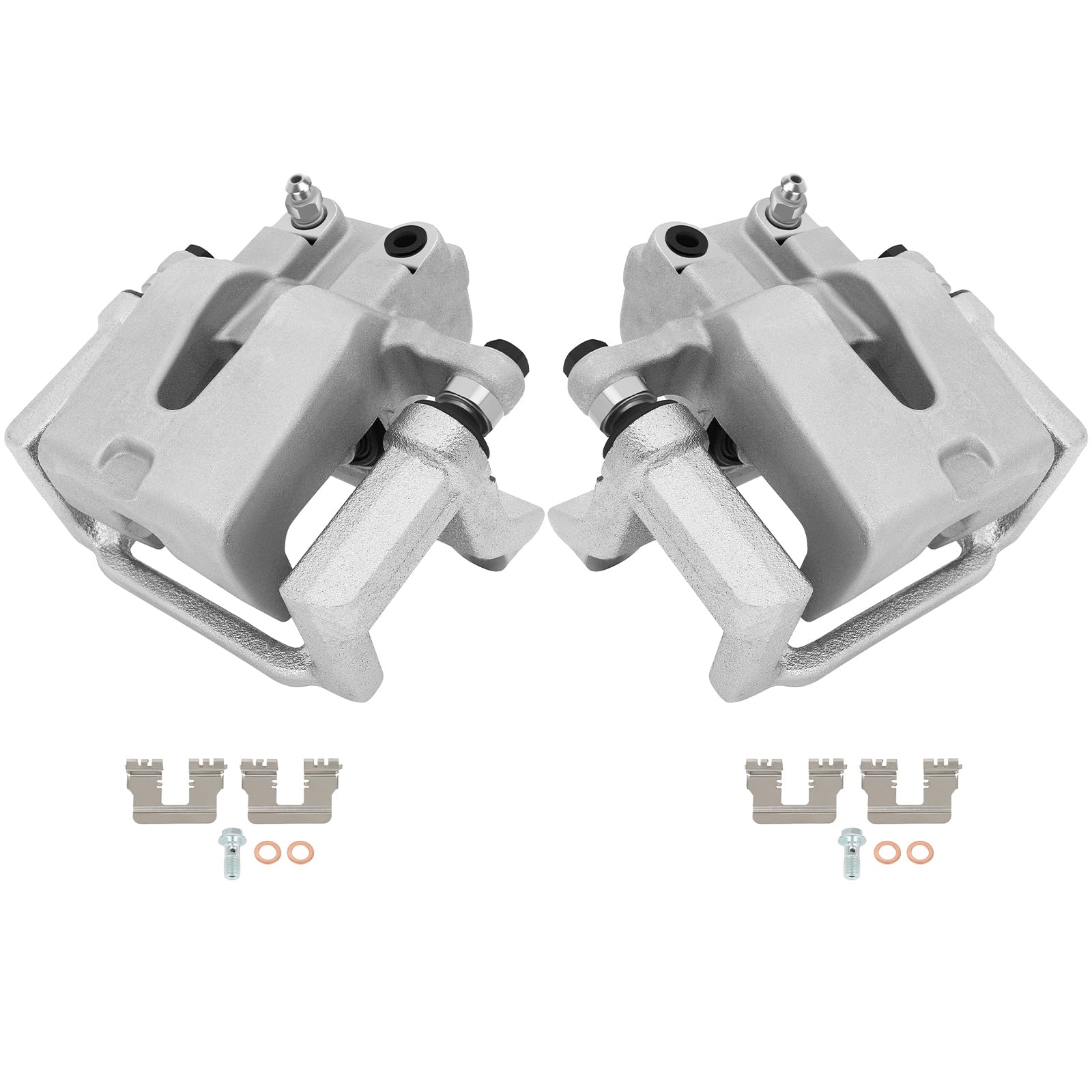 SCITOO Rear Left+Right Brake Calipers With Bracket 18B4970 18B4971 Compatible For Chrysler 300 2005-2018 For Dodge Challenger 2009-2018 For Dodge Charger 2006-2018 For Dodge Magnum 2005-2008