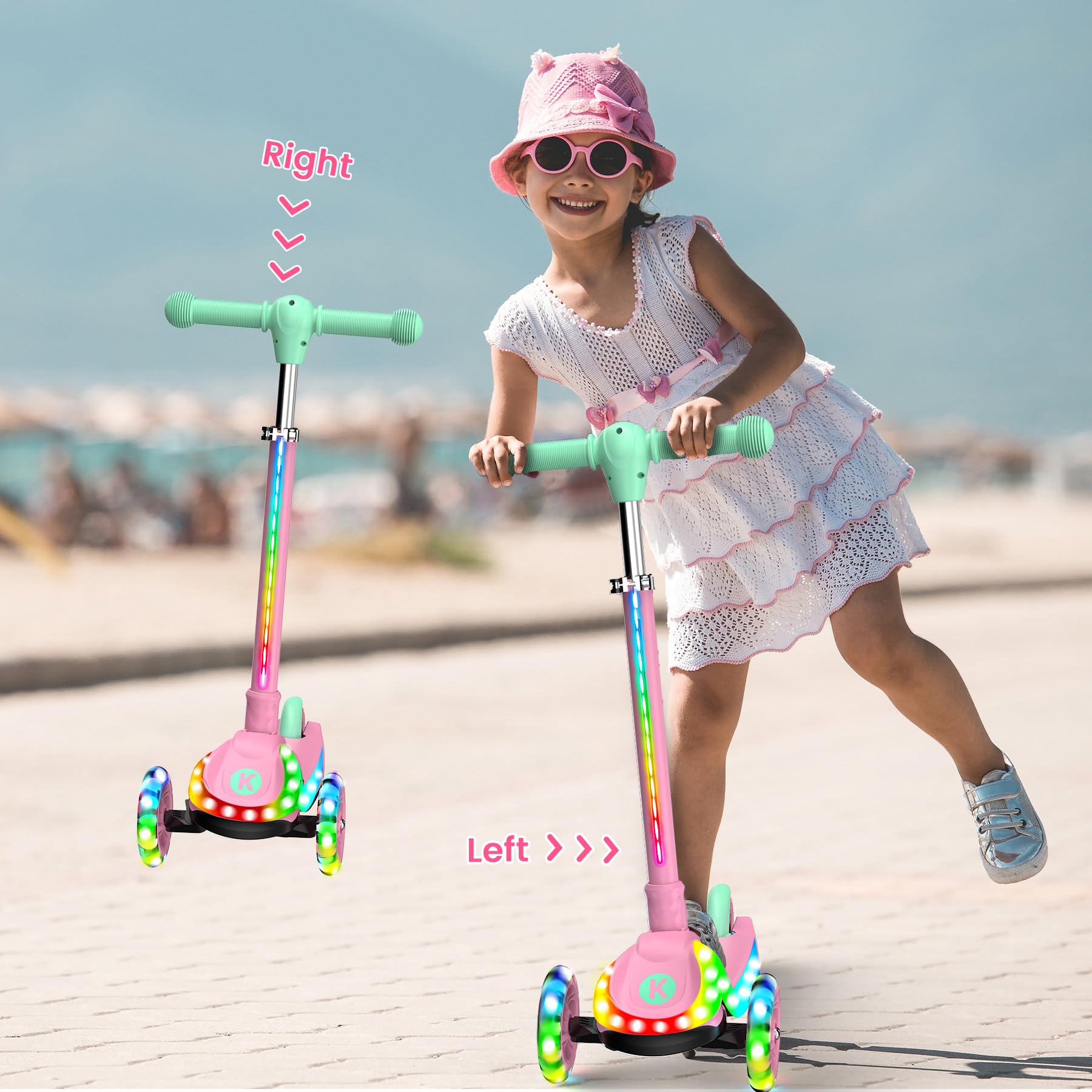 Trottinette avec Siège 3 en 1 Lumineuse et Musicale| Store