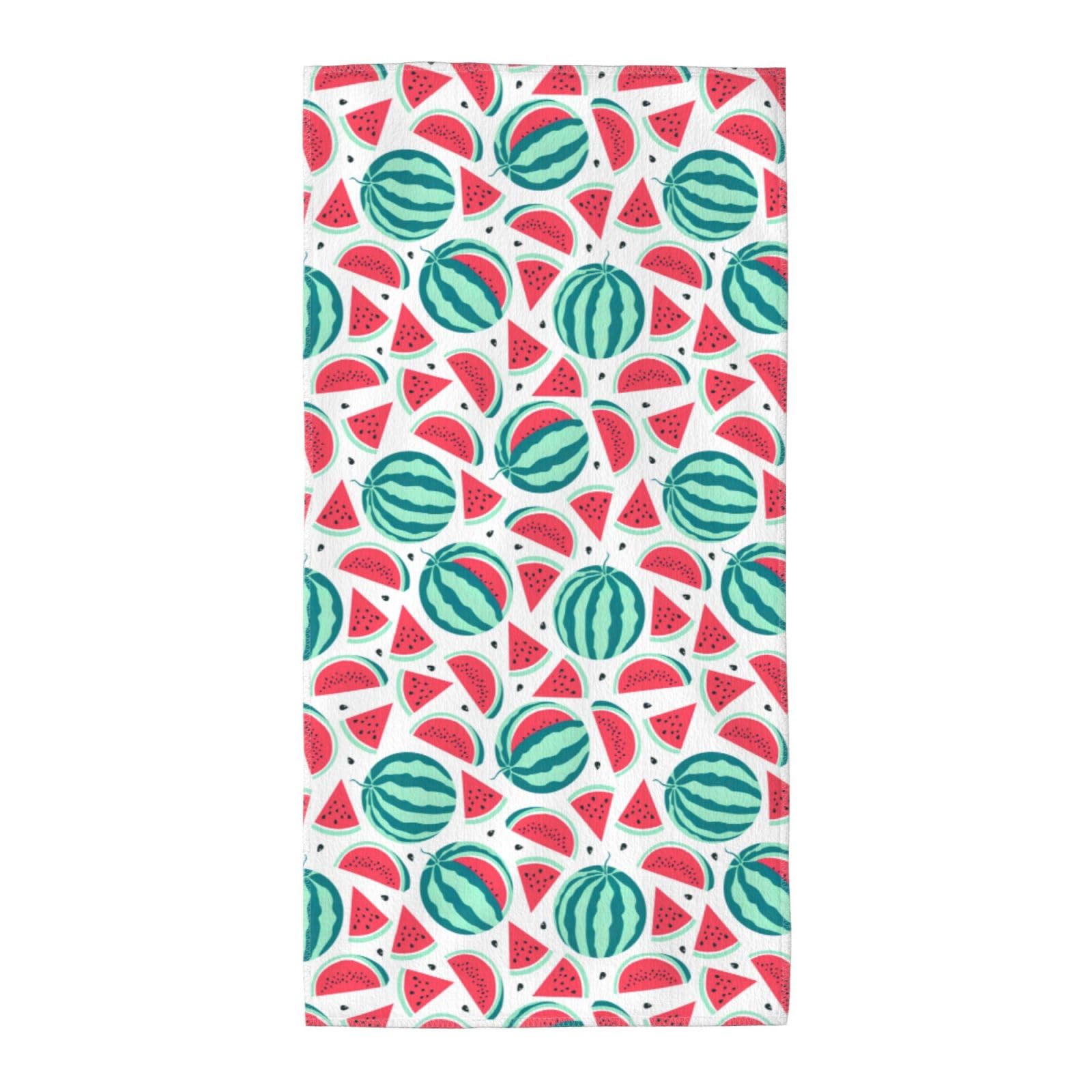 SDEGTHO Fruits Watermelon Fashion Printed Bath Towel High Water Absorption For Hiking Trip