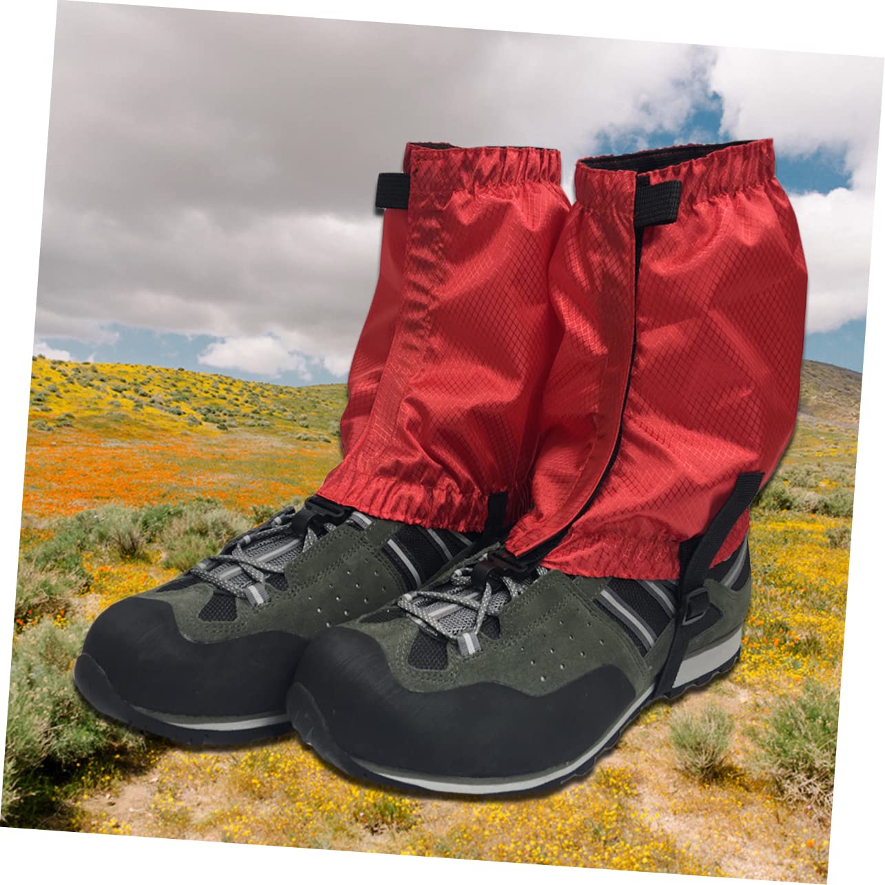 Kisangel 3 Paires Guêtres De Chaussures De Randonnée Couvre-Chaussure Guêtres De Bottes De Neige Guêtres Anti-déchirure Couverture De Guêtre De Jambe Démarrage Désert Voyage Amulette
