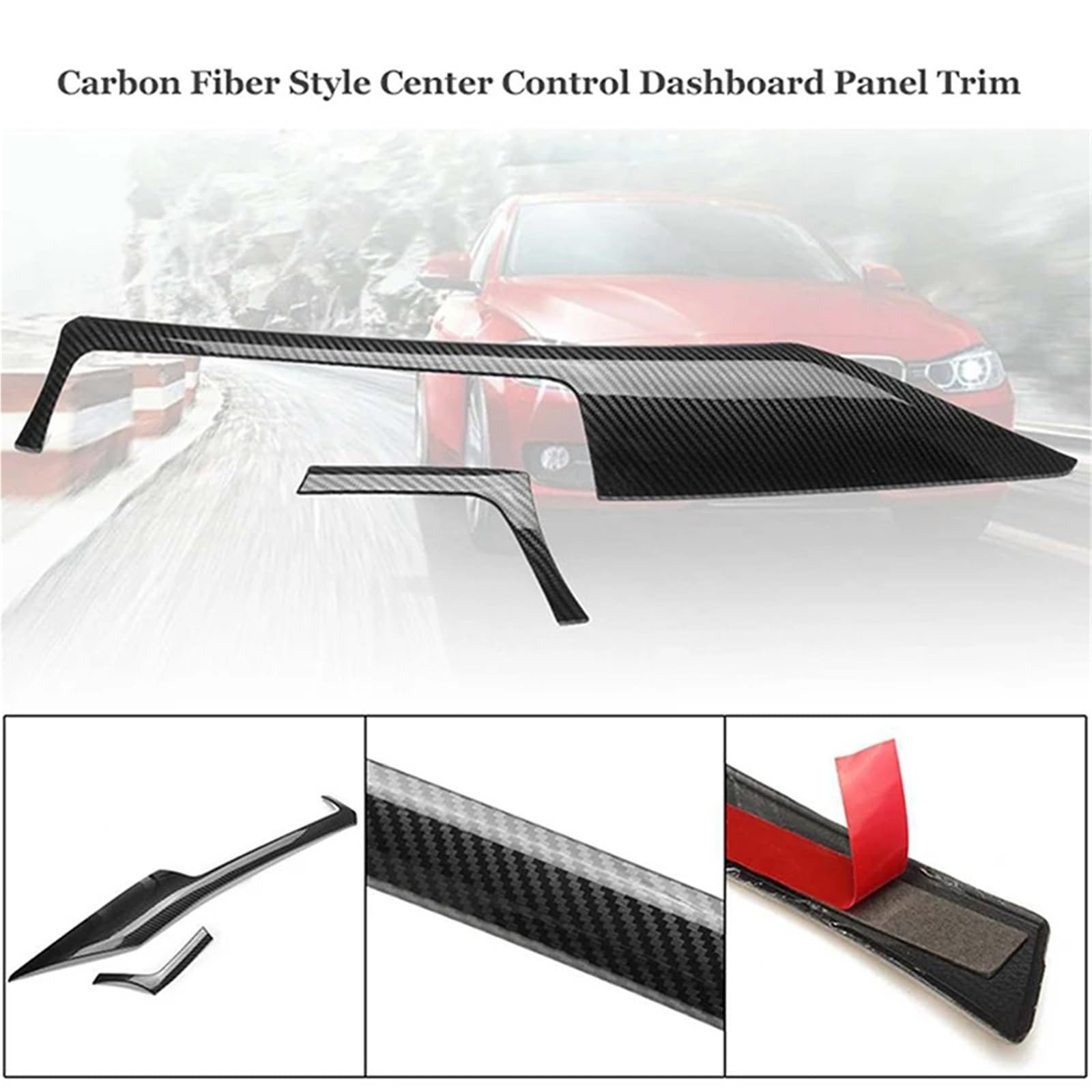 Folia na panel‌ Okleina skrzynia biegów‌ Osłona panelu konsoli środkowej samochodu z włókna węglowego, pasuje do BMW 3GT F34 2013-2019, pasuje do serii 3 4 F30 F31 F32