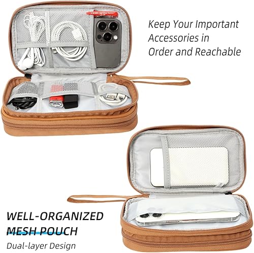 Miniatura 5 de Organizador de cables de viaje, bolsa organizadora de accesorios electrónicos resistente al agua, bolsa organizadora de accesorios para cable,