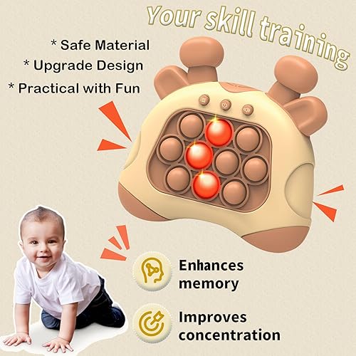 Miniatura 5 de Pop Fidget Toys It Game, consola de juegos de burbujas de mano para niños de 6 a 12 años, ideas de Navidad y cumpleaños para adolescentes, color