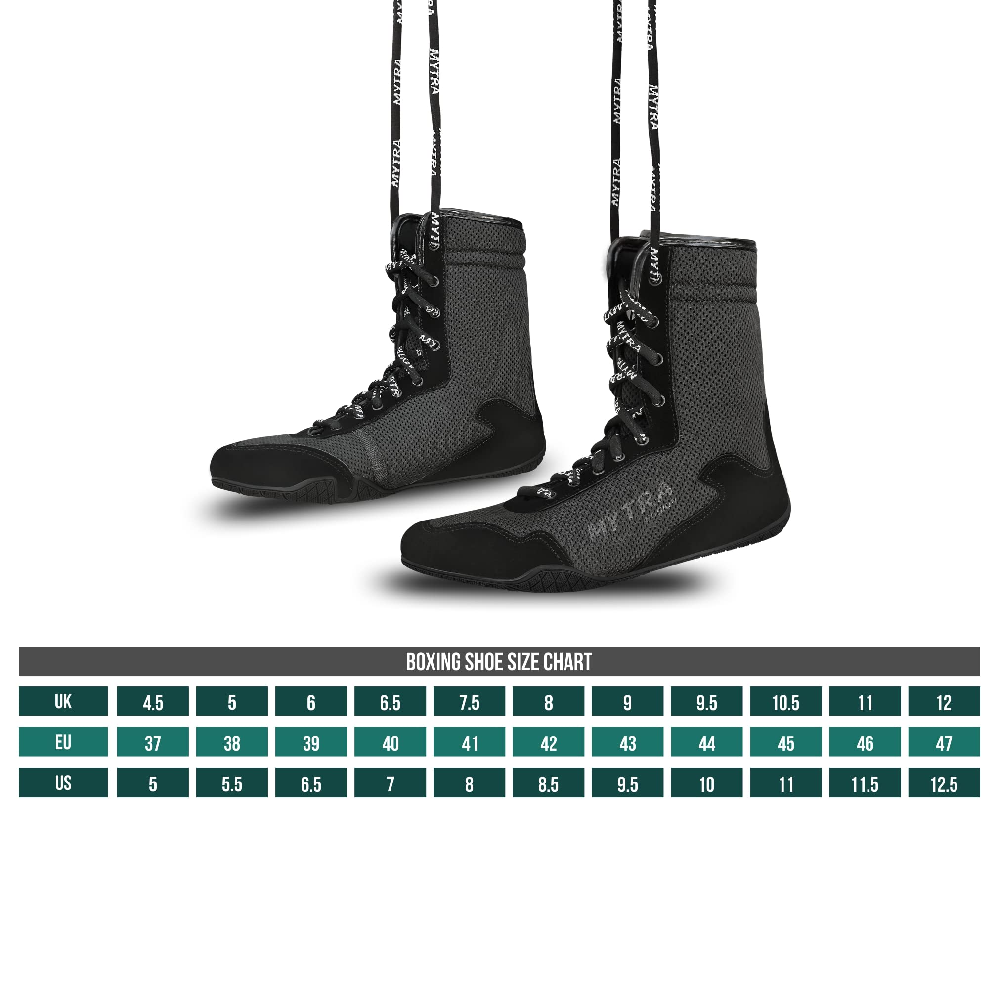 Mytra Fusion Botas Boxeo Cuero De Gamuza Botas de Boxeo para Junior, Chicos y Botas de Boxeo Hombre