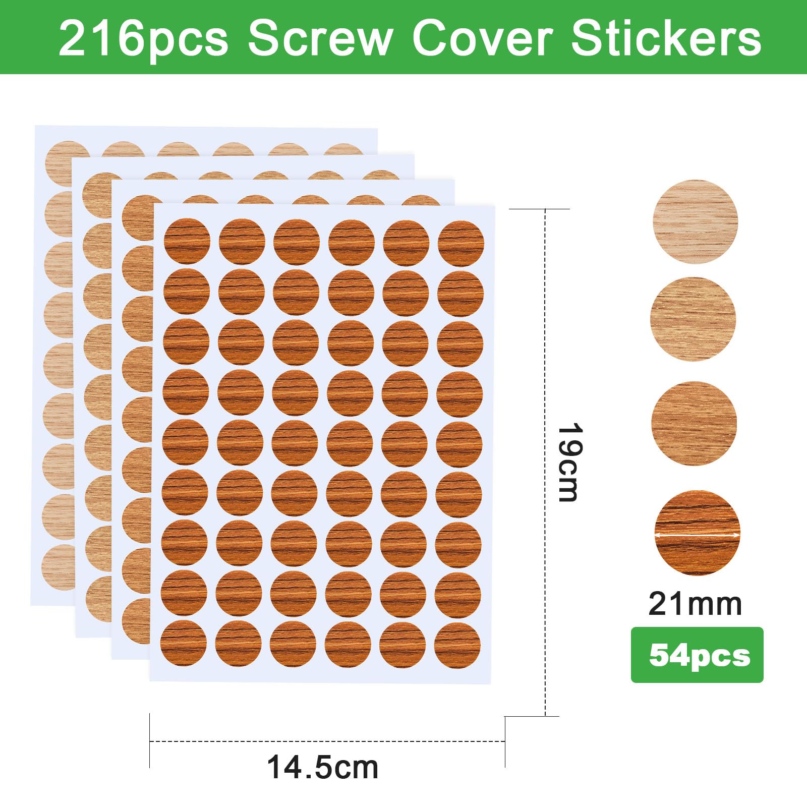 Cache Vis Autocollants Pour Meubles,16 Feuilles 864 Pièces | FindTheDeal
