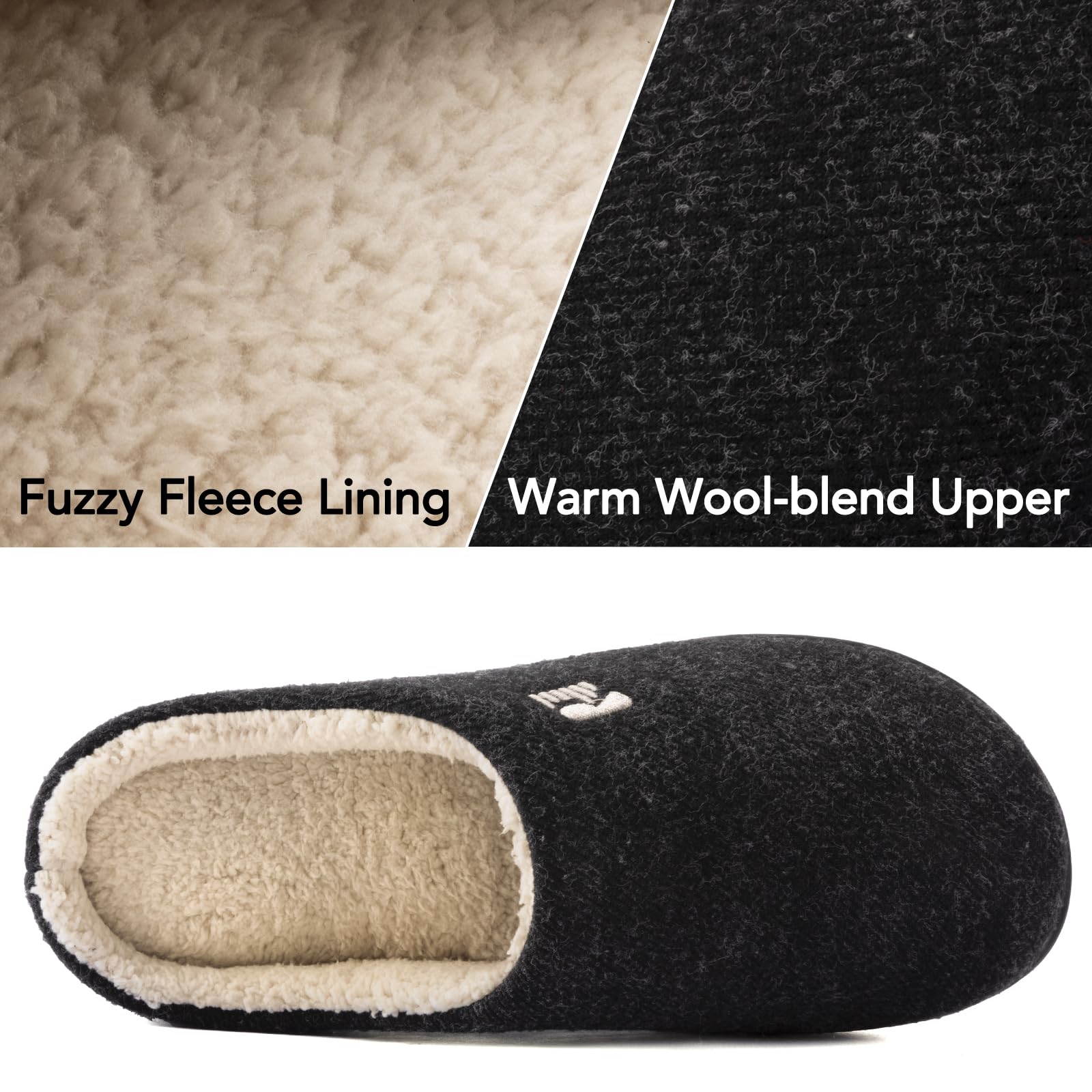 RockDove Bicolore Pantofola da Uomo in Memory Foam