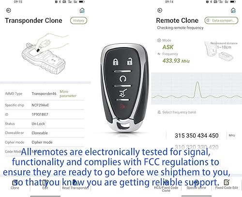 Miniatura 6 de Llave inteligente para Chevrolet, reemplazo de llavero de proximidad Alliskeys para Chevy Traverse Blazer Trailblazer 2017-2022 HYQ4EAHYQ4ES