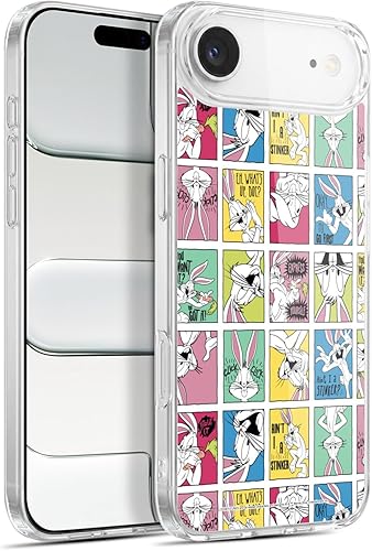 Miniatura 284 de Head Case Designs Funda de gel suave con licencia oficial de Looney Tunes Retro Bugs Bunny compatible con Apple iPhone 11 Pro Max Retro,Blanco y