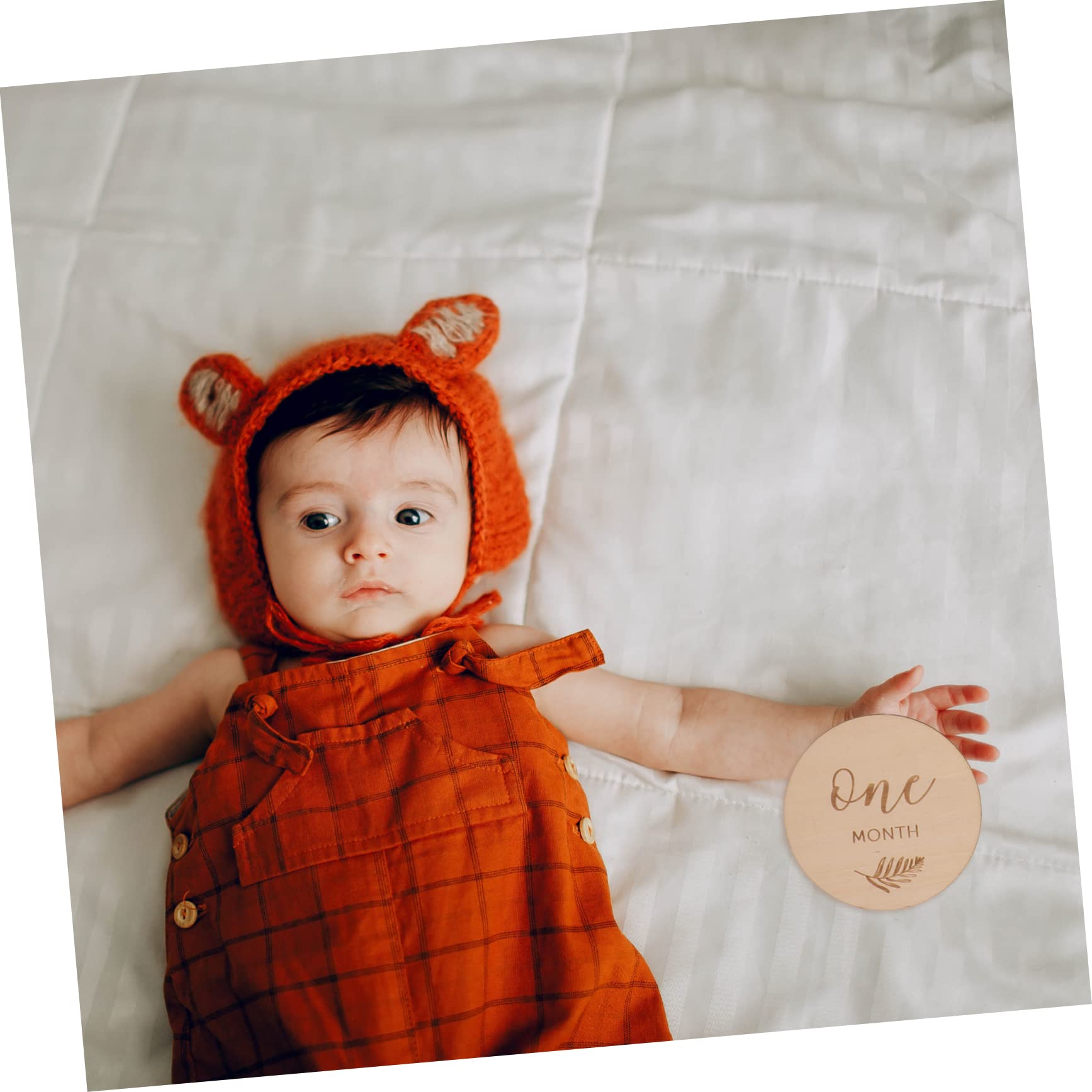 BESTonZON 36stücke Holz Meilensteinkarten Doppelseitige Foto-discs Für Besonderen Der Babypflege Für Werdende Mütter