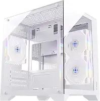 Gabinete Gamer Clarity Branco Lateral Vidro Fortrek