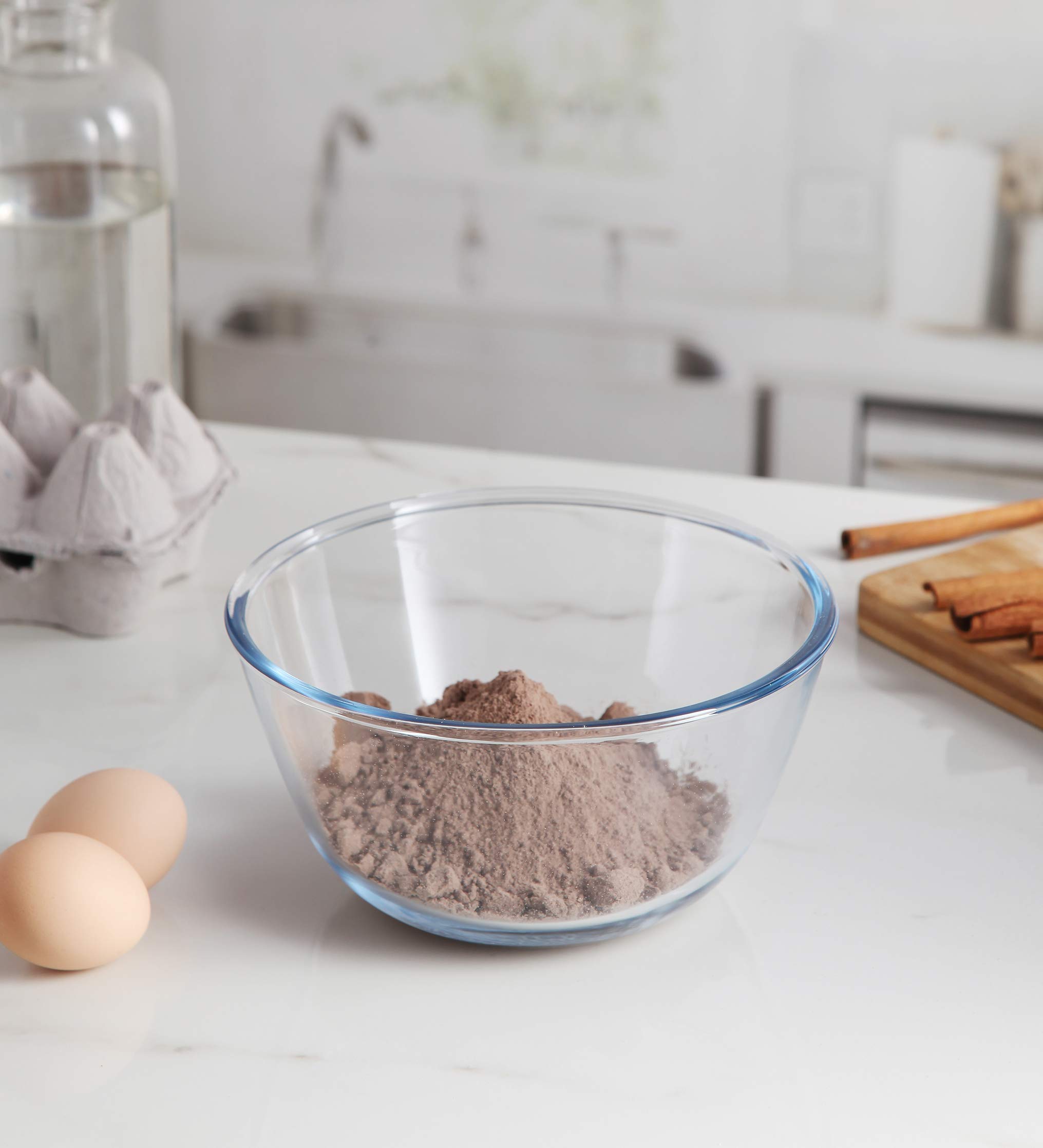 ROXXGlass Mixing Bowl, 1.5l, 1-Piece, Clear